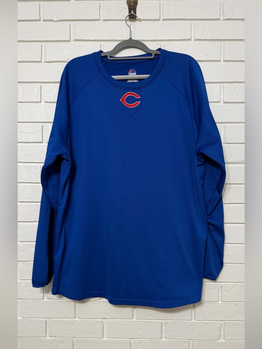 Majestic Chicago Cubs Blue Performance Pullover Sweatshirt Men’s XL
